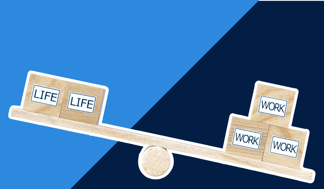 Work life balance seesaw